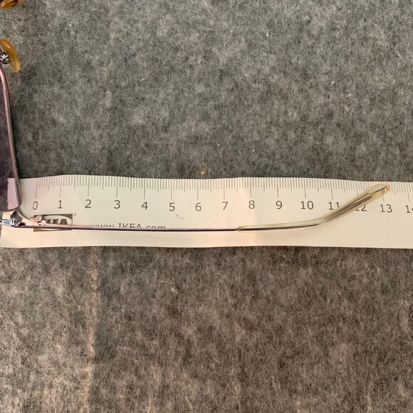 Evita Peroni Hand Made Silver Metal Rectangle Sunglasses - Picture 14 of 15